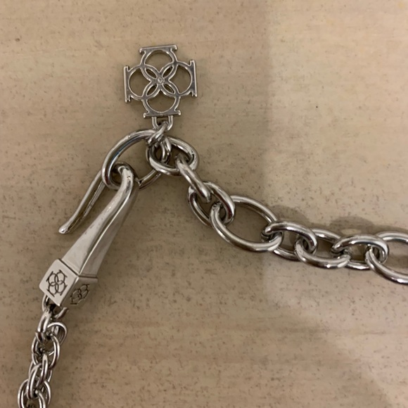 20” Ann Taylor silver and glass necklace - Picture 2 of 5